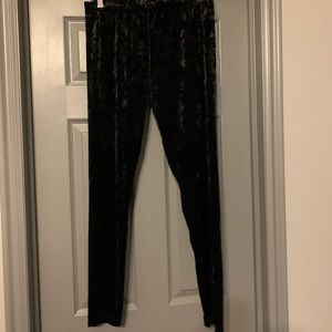 Velvet leggings